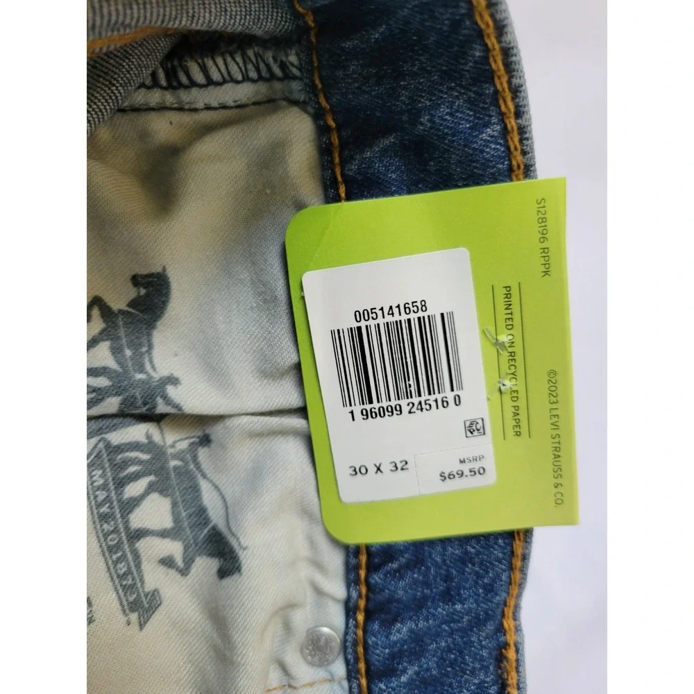 Levis‎ 514 Jeans Mens 30x32 Blue Denim Straight Stretch Leg Flex Eco Performance